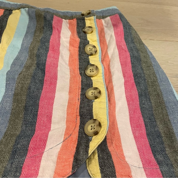 Multicolor striped abercrombie mini skirt - Picture 2 of 4